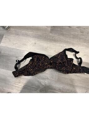Cosabella Women's Cheetah Print Unlined Bralette Bra Underwear Size M